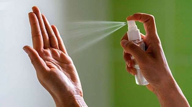 Hand sanitizer in Telugu