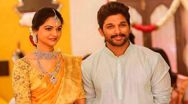 Allu arjun and Sneha reddy