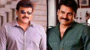 Chiranjeevi and pawan kalyan