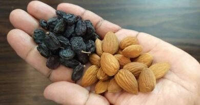 Soaked almonds and raisins Benefits In Telugu