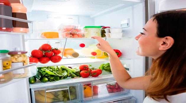 Storing foods in fridge