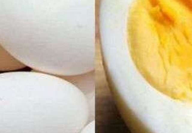raw and boiled egg