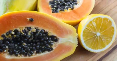 papaya and lemon