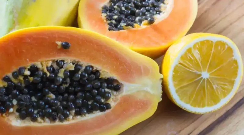 papaya and lemon