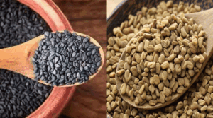 Black sesame seeds And Fenugreek seeds Benefits
