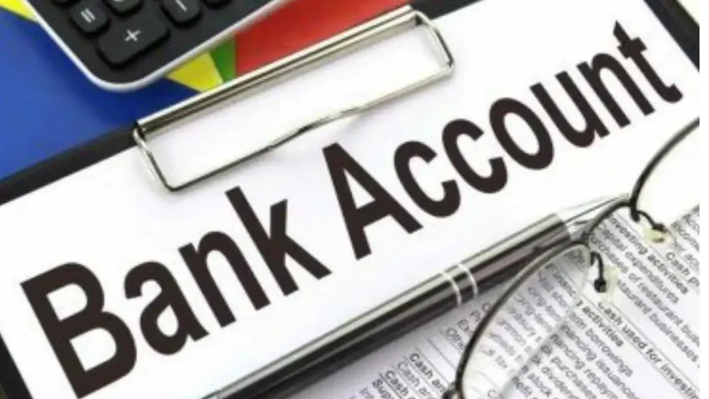 bank account