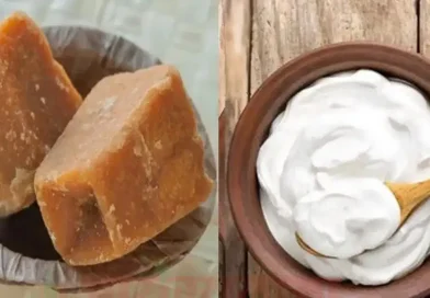 curd and jaggery
