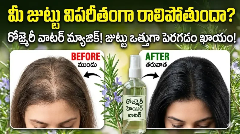 hair rosemary water tips
