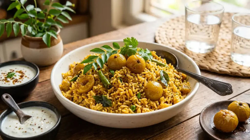 Amla Pickle Rice