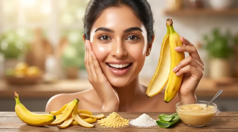 banana peel benefits face