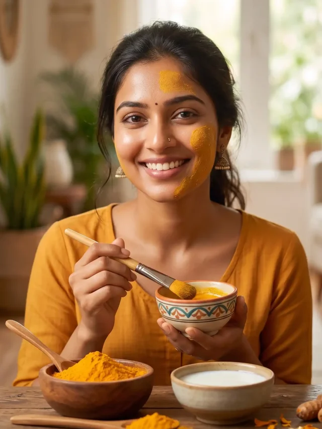 ముఖానికి పసుపు, పాలు: మెరిసే చర్మం కోసం 10 చిట్కాలు