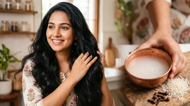 hair fall tips rice and cloves