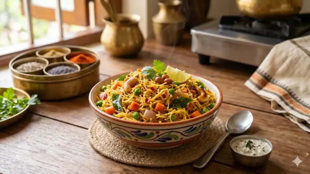 Spicy Vermicelli Upma Recipe
