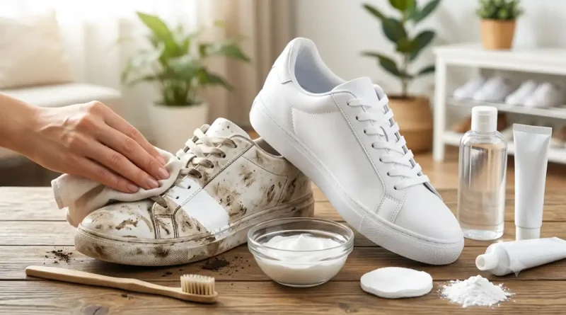 white shoe cleaning tips