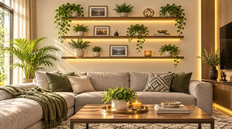 Floating shelves interior